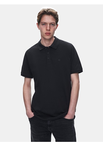 Wınado Erkek Siyah Polo Yaka Kısa Kol Regular Siyah T-Shirt 1225845086089200 fiyatları