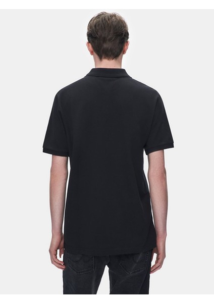 Wınado Erkek Siyah Polo Yaka Kısa Kol Regular Siyah T-Shirt 1225845086089200 modelleri