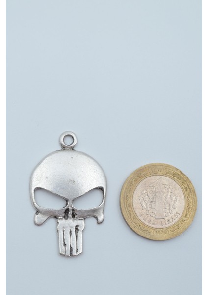 Punisher Cezalandırıcı Gümüş Kaplama Kolye Ucu modelleri