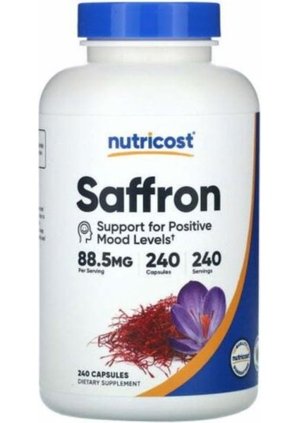 Nutricost Saffron 88.5 Mg, 240 Capsules