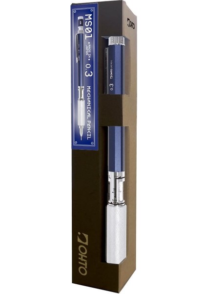 MS01 Metal Gövde Gizlenebilir Uç Mekanik Kurşun Kalem (0,3mm)