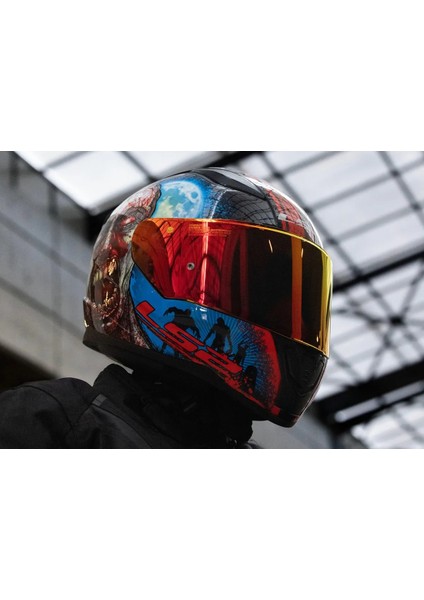 Rapıd 2 Zombıe Fullface Motosiklet Kaskı Kırmızı Camlı