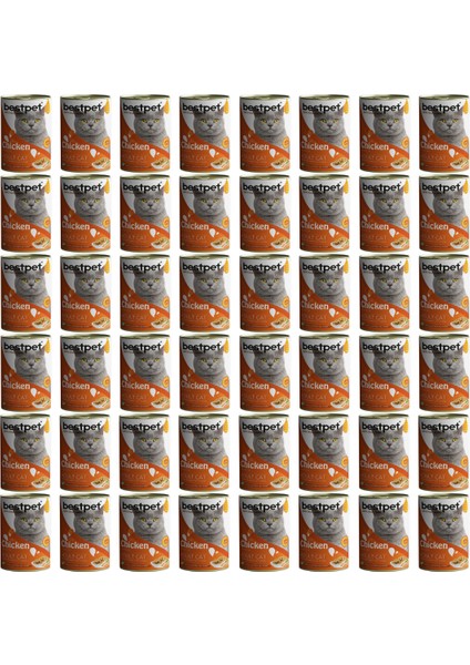 Tavuklu Yetişkin Kedi Konservesi 400 gr - 48 Adet