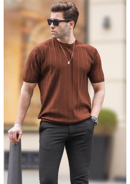 Erkek Kiremit Tişört 5684