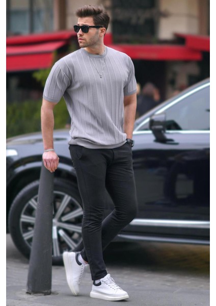 Erkek Gri Tişört 5684 fiyatları