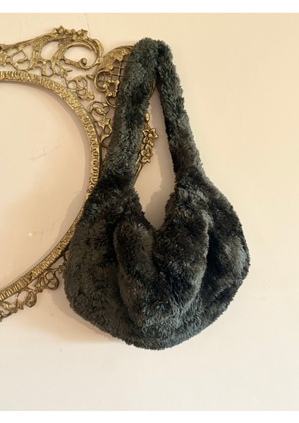 Simarikcraft el örgüsü Kürklü Omuz Çantası, handmade fiyatları
