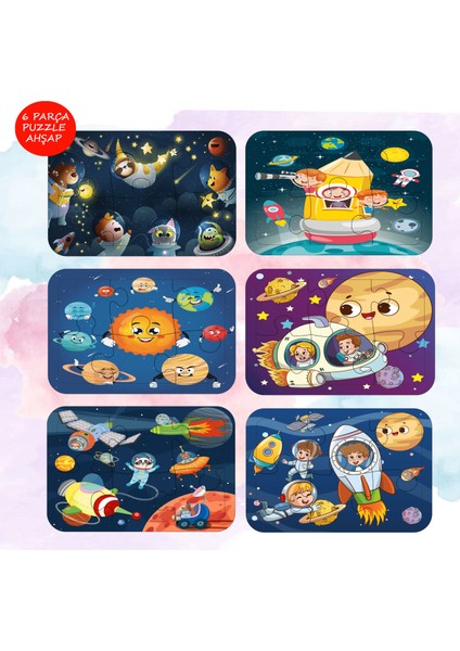Eğlenceli Deniz , Çiftlik ve Uzay Ahşap Yapboz Puzzle Bir Aradaçocuk Puzzle