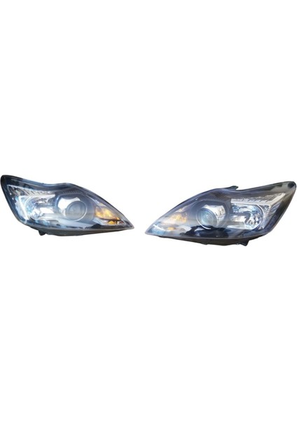Ford Focus Ön Far Sag+Sol 2ADET Siyah Zemin Mercekli 2008>2012 Uyumlu