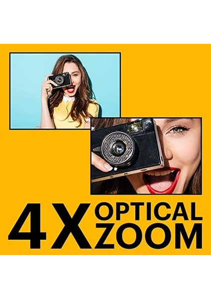 Friendly Zoom FZ45/4X Yakınlaştırma Dijital Fotoğraf Makinesi-Kırmızı fiyatları