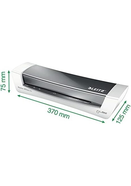 A4 Laminasyon Cihazı, 80 Ila 125 Mikron Laminasyon Folyoları Için, Laminasyon Kılıfları Dahil, Başlangıç Kiti, Ev Ofisi, Küçük Ofis ve Okulda Kullanım Için Ideal, Gri, Ilam, 73680089