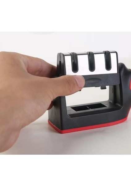 Bıçak Bileyici, Seviye 3 Bileyici, Ergonomik Saplı Profesyonel Bıçak Bileyici, 2'si 1 Arada Mutfak Bıçağı Onarım Parçaları