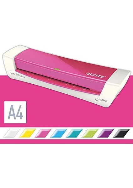 Ilam Home Office Laminasyon Makinesi, A4, Metalik Pembe, 73680023