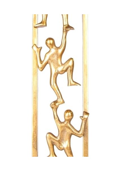 Metal Dekor Tasarım Obje Gümüş 21 x 11 x 51 cm .