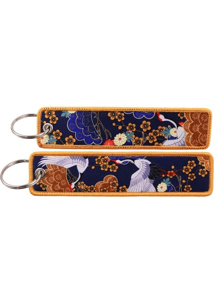 Van Gogh Nakış Anahtarlıklar Japon Dalgaları Anahtar Etiketleri Motosikletler Arabalar Için Anahtarlık Anahtarlık Aksesuarlar Hediyeler Renk: 4 / Boyut: 3CMX13 cm (Yurt Dışından)