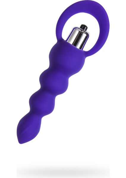 Titreşi ml i Kıvrı ml ı Ekstra Uyarı ml ı 14 cm Anal Plug – 4 Kademeli Çap Artışı ve 10 Titreşim Modu ile Yoğun Stimülasyon Todo By Toyfa Twisty Anal Plug, Silikon, Mor, 14 Cm, Ø 3,2 cm