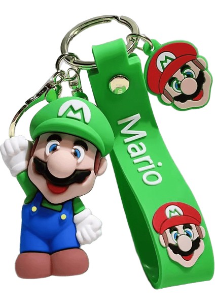 Süper Bros Anahtarlık Pvc Aksiyon Figürleri Oyuncaklar Luigi Koopa Troopa Kurbağa Goomba Süper Mario Figurarts Anahtar Kolye Bebekler Hediyelerrenk:2 (Yurt Dışından)