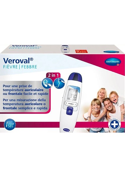 Hartman Veroval Duo Scan Dijital Ateş Ölçer Kulaktan ve Alından