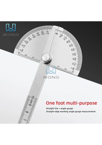 10 cm 180 Derece Katı Paslanmaz Çelik Ağaç Işleme Kare 180 Derece Yarım Daire Iletki Metal Açı Bulucu Gonyometre Açı Cetveli (Yurt Dışından) fiyatları