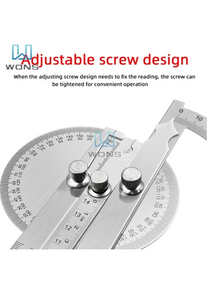 10 cm 180 Derece Katı Paslanmaz Çelik Ağaç Işleme Kare 180 Derece Yarım Daire Iletki Metal Açı Bulucu Gonyometre Açı Cetveli (Yurt Dışından) modelleri