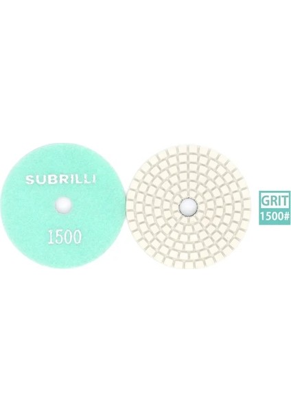 Grit 1500 1 Adet Subrıllı 3 Inç Elmas Parlatma Pedleri Granit Taş Parlatma Parlatma Aşındırıcı Tekerlek Açı Öğütücü Araçları GRIT50-3000 # (Yurt Dışından)