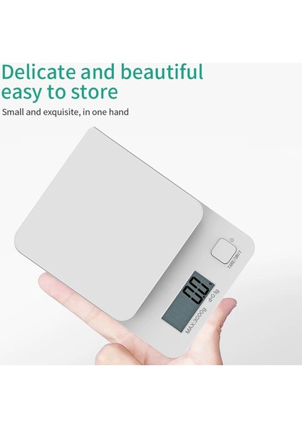 Beyaz 3kg/0.1g Mutfak Terazisi Yemek Pişirmek Için Pişirme Gıda Ölçeği Beyaz Plastik Denge Basit Yaygın Kullanım Etkili Günlük Yaşam (Yurt Dışından) fiyatları