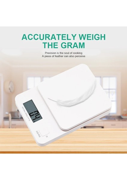 Beyaz 3kg/0.1g Mutfak Terazisi Yemek Pişirmek Için Pişirme Gıda Ölçeği Beyaz Plastik Denge Basit Yaygın Kullanım Etkili Günlük Yaşam (Yurt Dışından) indirimleri