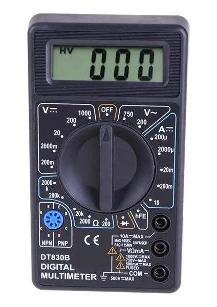 Siyah Ac/dc 750/1000 V DT-830B Multimetre Analiz Cihazı 10A Amp Volt Test Cihazı LCD Ekran Otomatik Aralığı Dijital Voltmetre (Yurt Dışından)