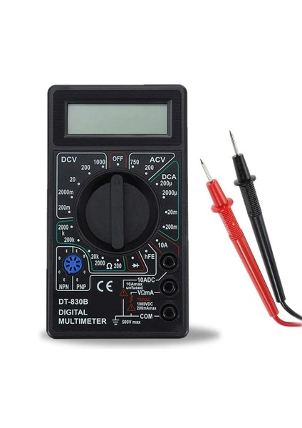 Siyah Ac/dc 750/1000 V DT-830B Multimetre Analiz Cihazı 10A Amp Volt Test Cihazı LCD Ekran Otomatik Aralığı Dijital Voltmetre (Yurt Dışından) fiyatları
