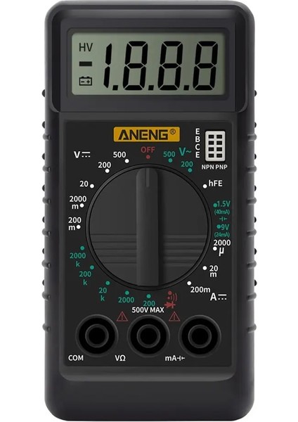 DT-182 Dijital Mini Multimetre Dc/ac Gerilim Akım Ölçer El Cep Voltmetre Ampermetre Diyot Triode Tester Multitester (Yurt Dışından)