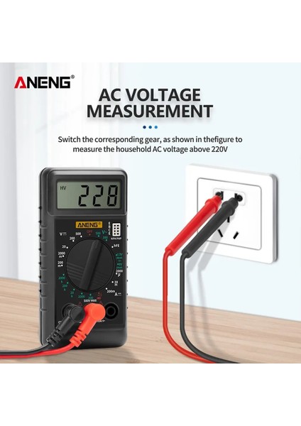 DT-182 Dijital Mini Multimetre Dc/ac Gerilim Akım Ölçer El Cep Voltmetre Ampermetre Diyot Triode Tester Multitester (Yurt Dışından)