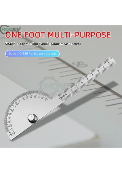 15 cm 180 Derece Iletki Metal Açı Bulucu Gonyometre Açı Cetvel Paslanmaz Çelik Ağaç Işleme Araçları Döner Ölçüm Cetveli Araçları (Yurt Dışından) fiyatları