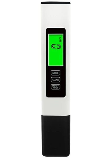 Beyaz 3 In 1 Dijital/tds/ec/termometre Ölçer Test Cihazı Kalem Iletkenlik Su Saflık Filtresi Hidroponik Akvaryum Havuzu Monitörü (Yurt Dışından)