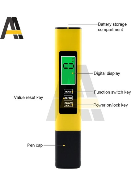 Beyaz 3 In 1 Dijital/tds/ec/termometre Ölçer Test Cihazı Kalem Iletkenlik Su Saflık Filtresi Hidroponik Akvaryum Havuzu Monitörü (Yurt Dışından) fırsatları