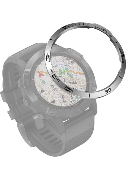 Garmin Fenix ​​6x/6x Pro/6x Safir Için Ste Bez Yüzük (Yurt Dışından)