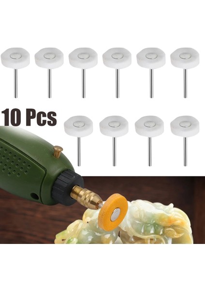 Beyaz 10 Adet 23MM Kumaş Parlatma Çarkı Döner Alet Aksesuarı Parlatma Pedi Ince Parlatma Taşlama Takı Metal Mobilya (Yurt Dışından) fiyatları