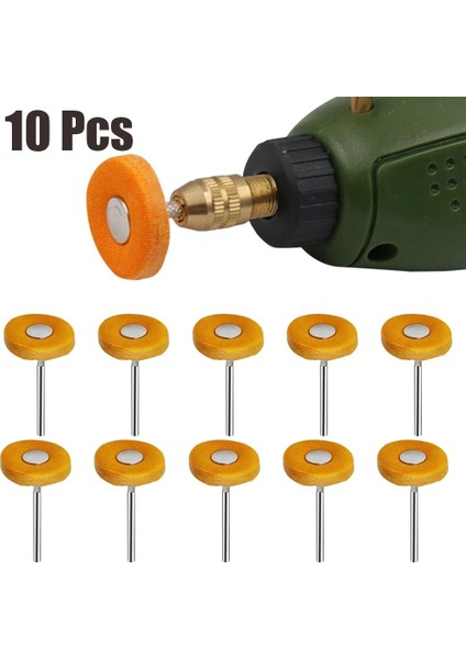 Beyaz 10 Adet 23MM Kumaş Parlatma Çarkı Döner Alet Aksesuarı Parlatma Pedi Ince Parlatma Taşlama Takı Metal Mobilya (Yurt Dışından) modelleri