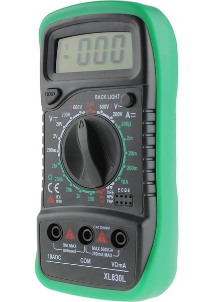 Evrensel Prob 10A XL830L Dijital Multimetre LCD Arka Işık Ac/dc Ampermetre Voltmetre Ohm Gerilim Ölçer Multimetro Otomotiv Elektrik Dmm Test Cihazı (Yurt Dışından) fırsatları