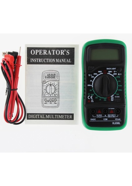 Evrensel Prob 10A XL830L Dijital Multimetre LCD Arka Işık Ac/dc Ampermetre Voltmetre Ohm Gerilim Ölçer Multimetro Otomotiv Elektrik Dmm Test Cihazı (Yurt Dışından) indirimleri