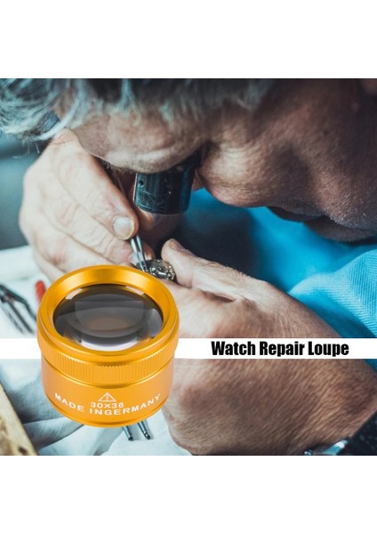 Altın 30X Büyüteç K9 Optik Lens Tek Gözlük Büyüteç LED Aydınlatmalı Büyüteç Göz Lens Izle Onarım Para Pulları Büyüteç (Yurt Dışından)