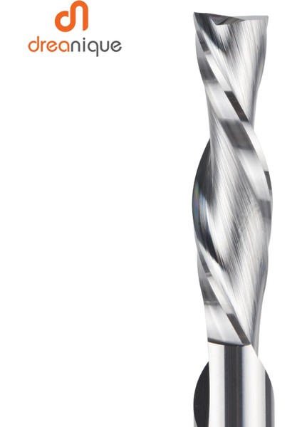 WD2F-D3.1-L17 Dreanique 1 Adet Katı Karbür Freze Kesici 3.175 4 6 8mm 2 Flüt Spiral Yönlendirici Bit Karbür End Mill Ahşap Mdf Aşağı Kesim (Yurt Dışından)