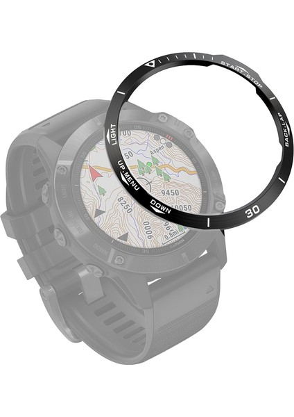 Garmin Fenix ​​6x/6x Pro/6x Safir Ste Bez Yüzük Için (Yurt Dışından)