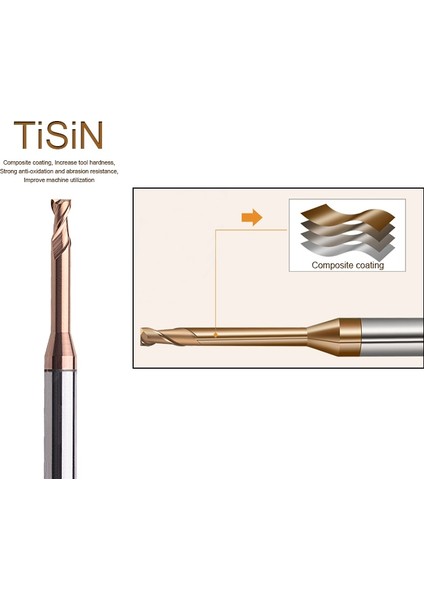 D1.5-L20.0-H04 LN60-3AL 1 Pc HRC60 Hassas Minyatür Karbür Freze Kesiciler Sabit Oluk Tungsten Cnc End Mill Uzun Boyunlu Fraise Metal Alüminyum Bit (Yurt Dışından) fırsatları