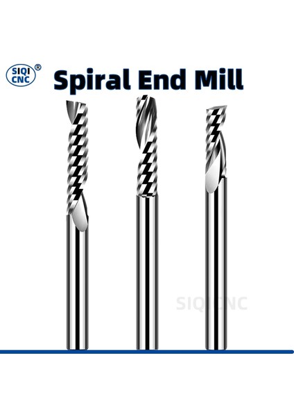 D3.1X22X3.175DX38.1L Spiral Uçlu Değirmen 3.175/4/5/6/8MM Shank Tek Flüt Freze Kesiciler 3D Cnc Router Bit Akrilik Ahşap Alüminyum Için Gravür Kesim (Yurt Dışından)