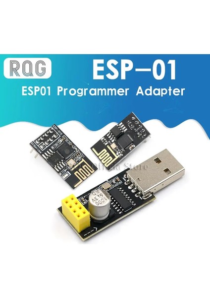ESP-01S ESP01 Programcı Adaptörü Uart Gpıo0 Esp-01 Adaptör ESP8266 CH340G Usb'den ESP8266 Seri Kablosuz Wifi Geliştirme Devre Kartı Modülü (Yurt Dışından)