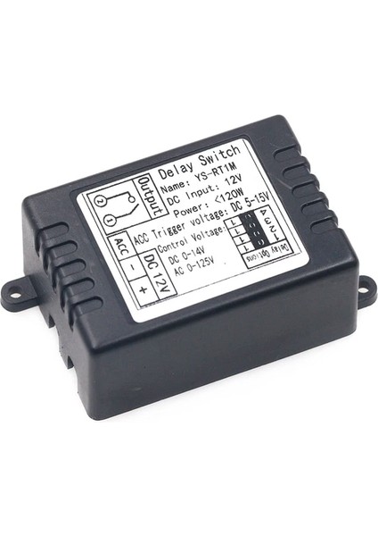 RT1M 12V Zaman Geciktirme Rölesi Modülü, Açma Gecikme Anahtar Modülü, Araç Modifikasyonu, Tek Çipli Kontrol Süresi Isteğe Bağlı (Yurt Dışından)