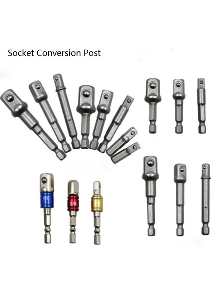 3 Adet (Kısa) 1/4 "3/8" 1/2 "soket Adaptörü Uzatma Matkap Ucu Cr-V Çelik 1/4" Altıgen Şaft Anahtarı Soket Uzatma Çubuğu Seti Elektrikli El Aletleri (Yurt Dışından)