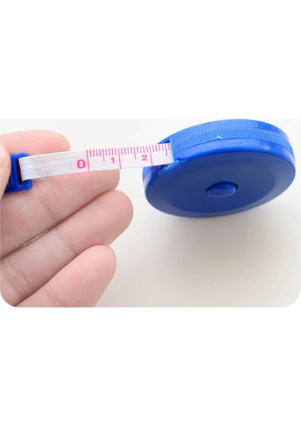 Rastgele Yenı 150 cm Mini Mezura Geri Çekilebilir Metrik Kemer Renkli Taşınabilir Cetvel Santimetre Inç Çocuk Yükseklik Cetvel (Yurt Dışından)