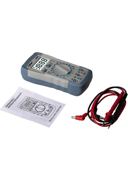 Beyaz Gri 1 Adet A830L LCD Dijital Multimetre Ac Dc Gerilim Diyot Frekans Multitester Akım Test Cihazı Buzzer Fonksiyonu ile Aydınlık Ekran (Yurt Dışından)