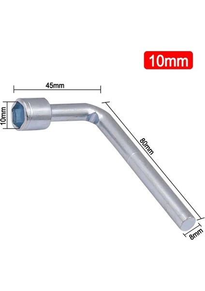 10MM 1 Adet Altıgen L Şeklinde Vida Somunu Anahtarı Kol Bakım Aracı 7mm 8mm 10MM 12MM 13MM 14MM Anahtar (Yurt Dışından)