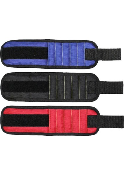 Kırmızı 5 Mıknatıs Yeni Güçlü Manyetik Bileklik Taşınabilir Alet Çantası Vida Çivi Somun Cıvata Matkap Ucu Tamir Kiti Organizatör Depolama (Yurt Dışından) fiyatları